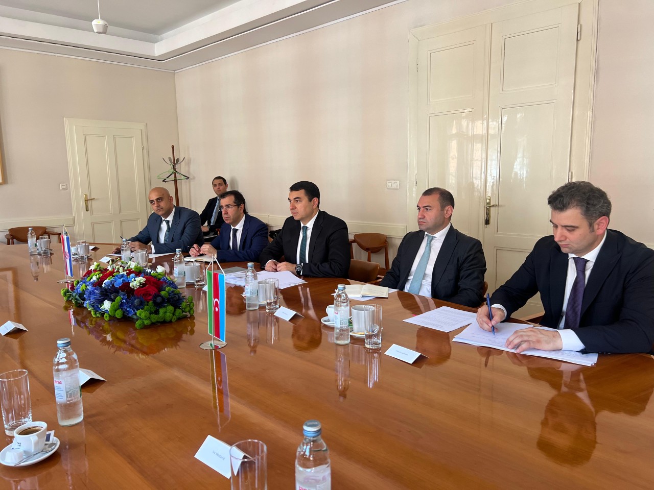 Mədəniyyət naziri Zaqrebdə xorvatiyalı həmkarı ilə görüşdü - FOTOLAR